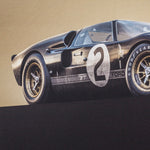 Affiche Ford GT40 24h Le Mans 1966 zoom