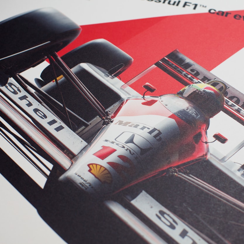 Affiche McLaren MP4/4 - Ayrton Senna zoom