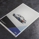 AUTOMOBILIST AFFICHE PORSCHE 911 RS