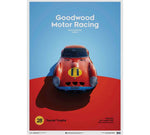 Affiche poster automobilist Ferrari 250 GTO Goodwood 