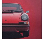 AFFICHE AUTOMOBILIST PORSCHE RS ROUGE de près