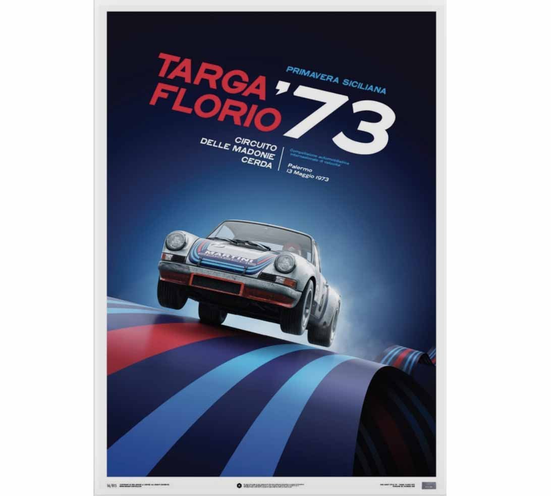 Affiche Vintage Porsche 911 Targa - Publicité Originale 1996 - Allemagne