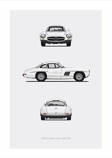 Affiche Mercedes-Benz 300 sl