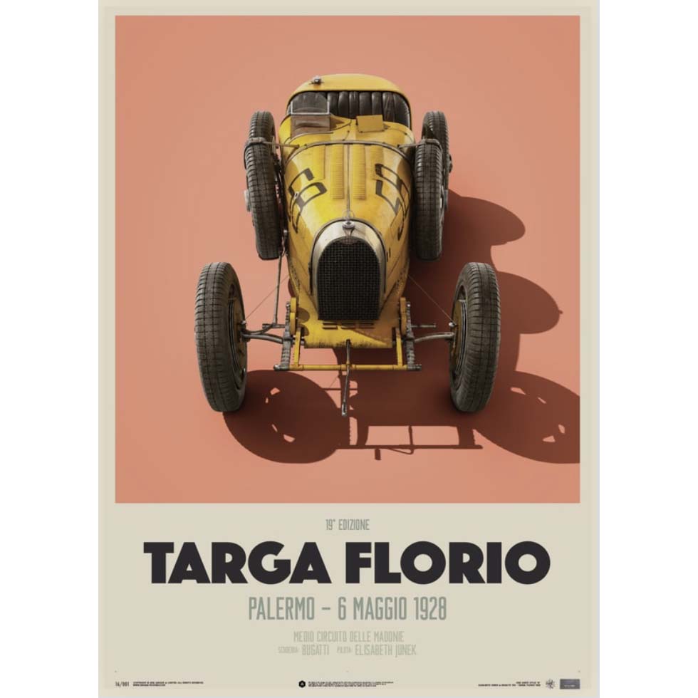 Affiche Bugatti Type 35 Targa Florio