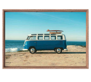 Photo Combi plage caisse américaine bois