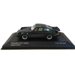 MINICHAMPS PORSCHE 911 TYPE 930 FOND BLANC SUR SOCLE