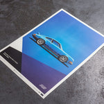 Affiche Porsche 911 RS bleue